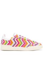 Ghoud Chevron Striped Sneakers - Multifuxwht