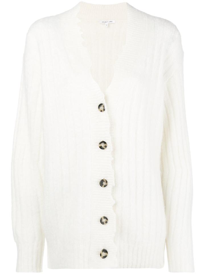 Helmut Lang Button Up Cardigan - White