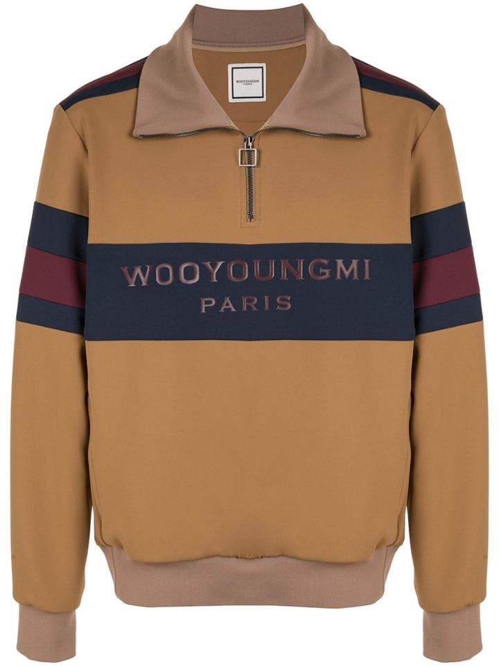 Wooyoungmi Logo Print Jumper - Neutrals