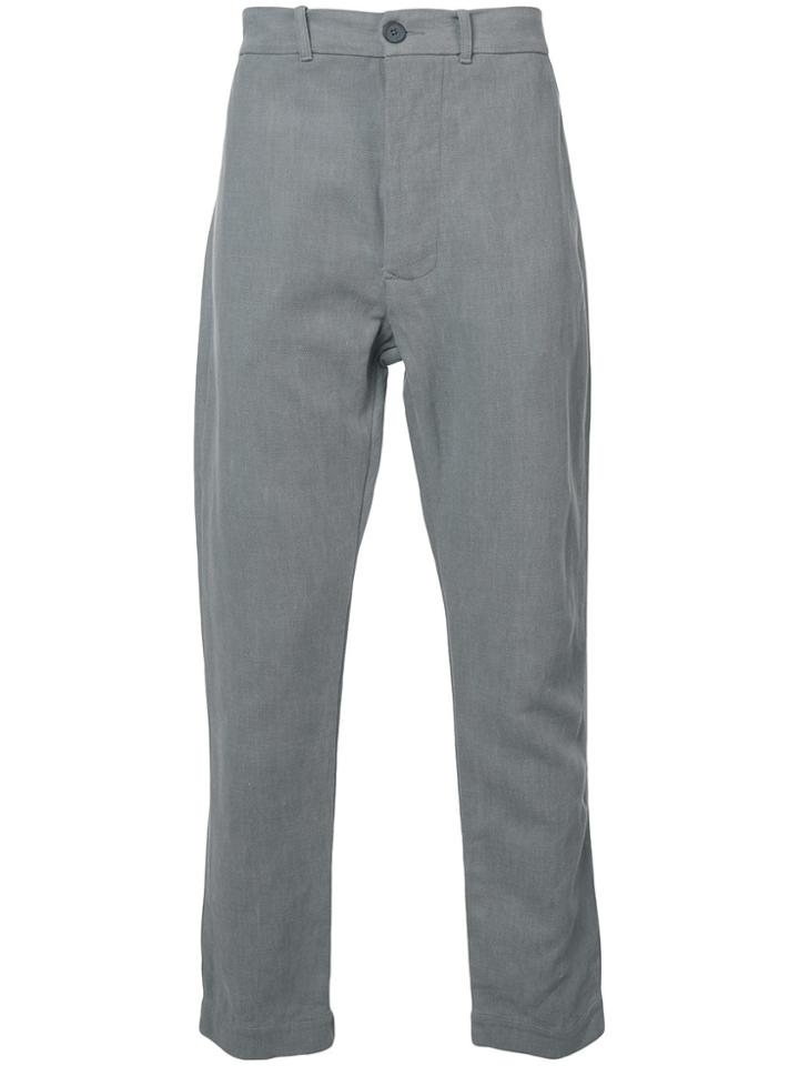Casey Casey Rear Patch Pocket Trousers - Grey