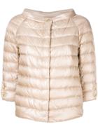 Herno Cropped Quilted Jacket - Neutrals