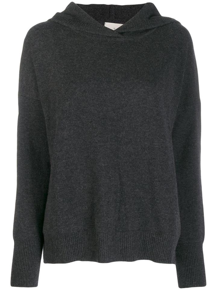 Le Kasha Riga Knit Hoodie - Grey