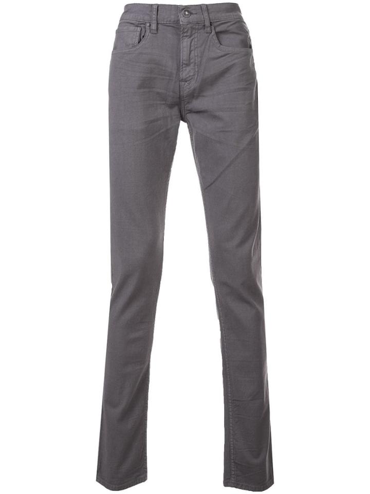 Hudson Axl Skinny Reverse Twill Jeans - Grey