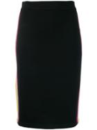 Isabel Marant Étoile Stripe Panel Pencil Skirt - Black