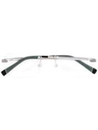 Ermenegildo Zegna Rimless Glasses, Grey, Acetate/metal