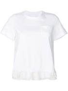 Sacai Net Hem T-shirt - White