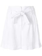 Jacob Cohen Tie Belt Shorts - White