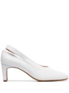 Kalda Amma 60 Slingback Leather Pumps - White
