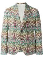 Al Duca D'aosta 1902 Floral Jacquard Blazer, Men's, Size: 50, Cotton/polyamide