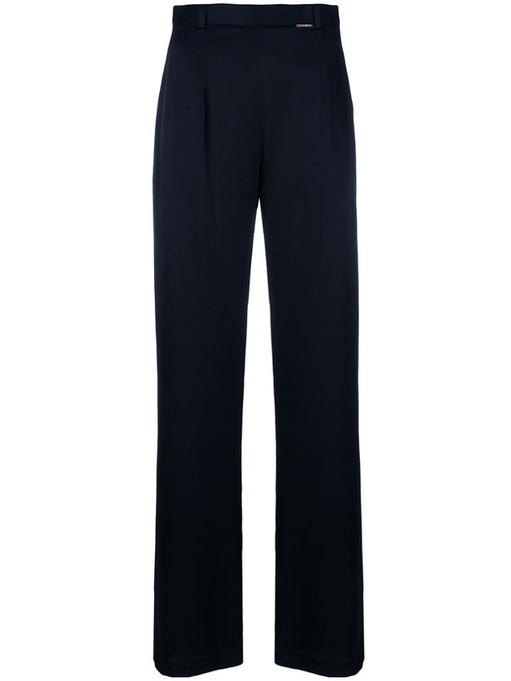 Styland High-waisted Wide Leg Trousers - Blue