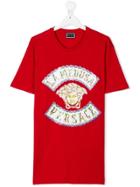 Young Versace Teen Printed T-shirt - Red