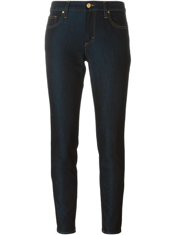 Versace Collection Slim Fit Jeans, Women's, Size: 29, Blue, Cotton/polyester/spandex/elastane/cotton