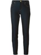 Versace Collection Slim Fit Jeans, Women's, Size: 29, Blue, Cotton/polyester/spandex/elastane/cotton