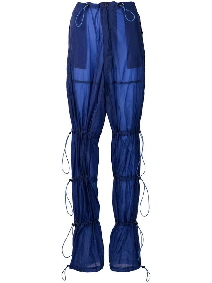 Unravel Project Toggle Fastened Panel Trousers - Blue