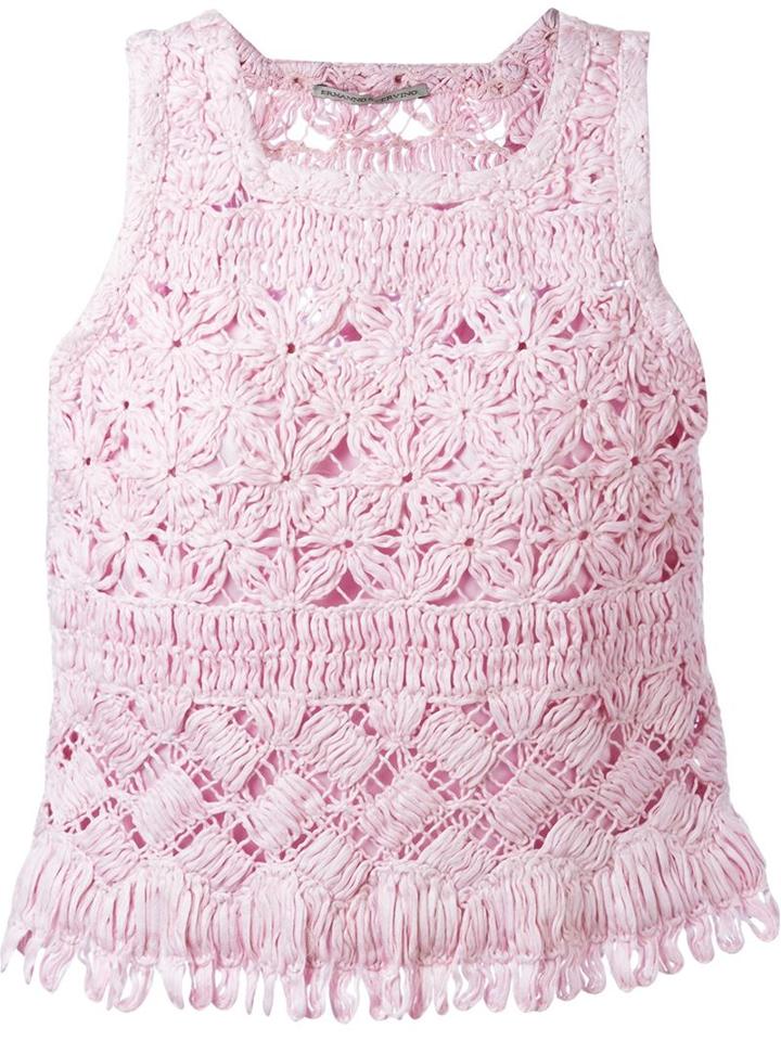 Ermanno Scervino Sleeveless Crochet Top