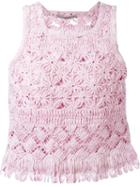 Ermanno Scervino Sleeveless Crochet Top