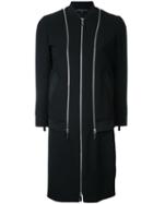 Barbara Bui - Three-quarters Sleeve Fitted Dress - Women - Polyester - 36, Women's, Black, Polyester