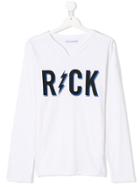 Zadig & Voltaire Kids Teen Slogan Print Top - White