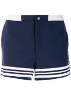 Fila Striped Hem Shorts - Blue