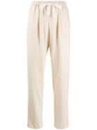 Forte Forte Tie Waist Tapered Trousers - Neutrals