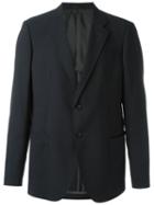 Armani Collezioni Textured Notched Lapel Blazer, Men's, Size: 48, Grey, Acetate/viscose/virgin Wool