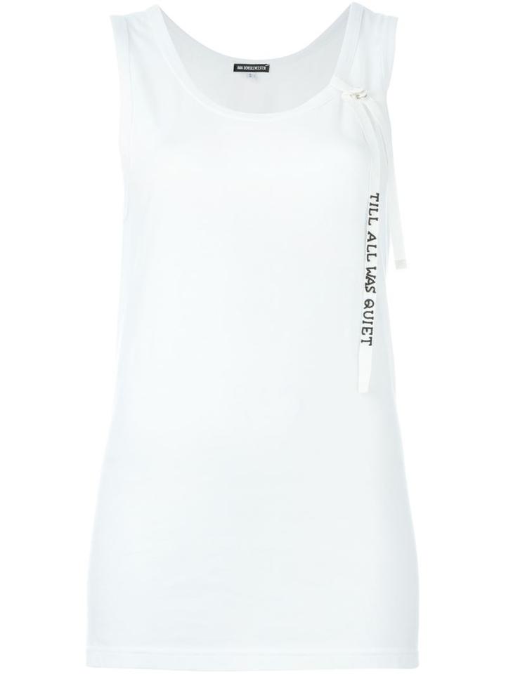 Ann Demeulemeester Blanche Scoop Neck Tank Top