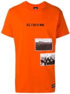 Les (art)ists - 'all I Do Is Win' T-shirt - Men - Cotton - L, Yellow/orange, Cotton