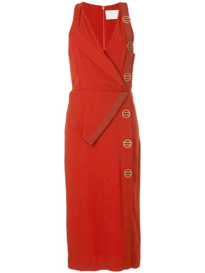 Dion Lee Folded Crepe Dress - Red
