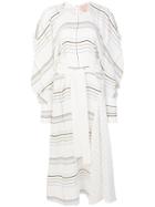 Roksanda Contrast Pattern Maxi Dress - White