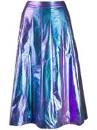 Essentiel Antwerp Metallic A-line Skirt - Blue