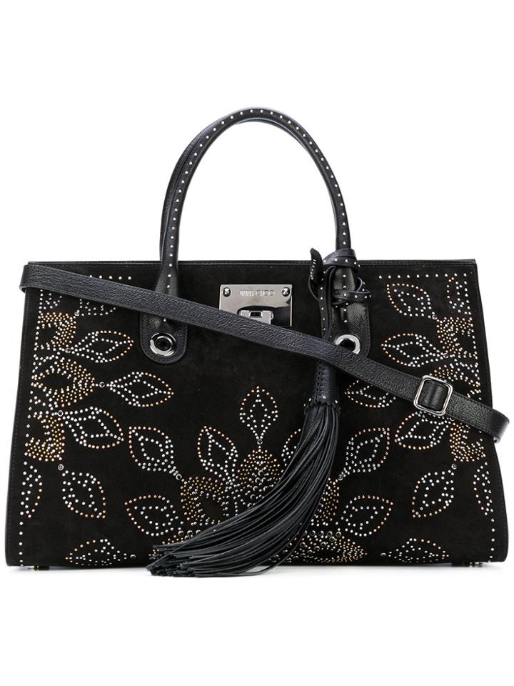 Jimmy Choo Studded Shoulder Bag - Black