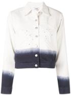 Miaou Dip-dye Print Jacket - White