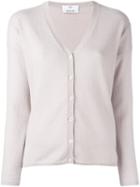 Allude Buttoned Cardigan, Women's, Size: Medium, Pink/purple, Cashmere