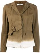 Prada Pre-owned Notched Lapel Jacket - Green