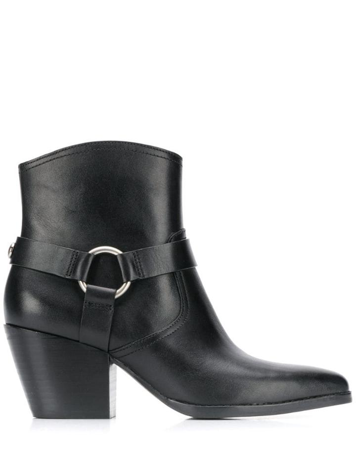 Michael Michael Kors Western Boots - Black