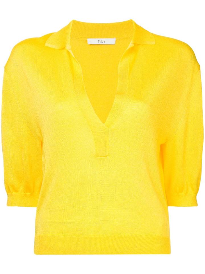 Tibi Polo Shirt - Yellow