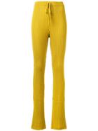 Marques'almeida Ribbed Knitted Trousers - Yellow