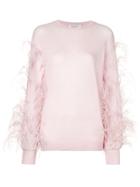 Valentino Longsleeves Embellished Jumper - Pink