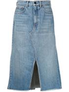 Alexander Wang Midi Denim Skirt, Women's, Size: 26, Blue, Cotton