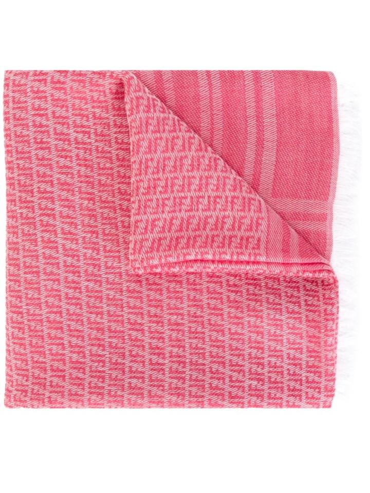 Fendi Kids Ff Logo Knit Scarf, Girl's, Pink/purple