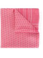 Fendi Kids Ff Logo Knit Scarf, Girl's, Pink/purple