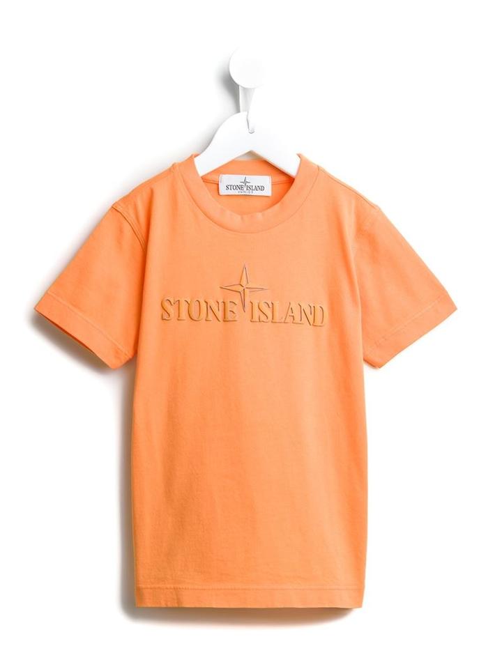 Stone Island Kids Logo Embossed T-shirt