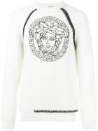 Versace Embroidered Medusa Sweater
