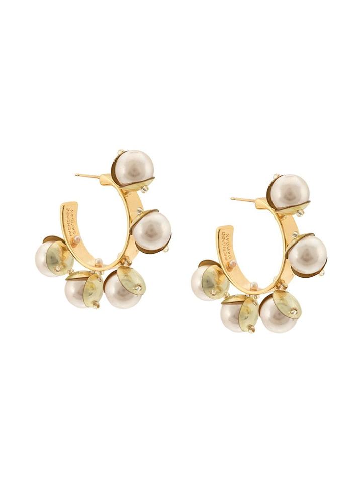 Mignonne Gavigan Mini Delfina Earrings - White