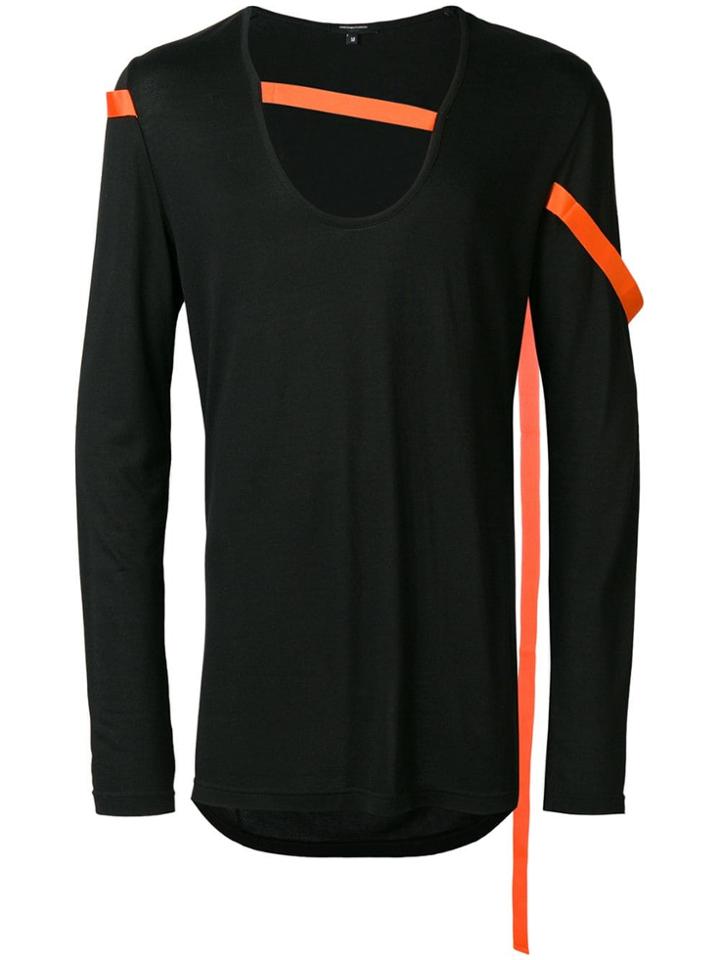 Unconditional Contrasting Strap Jersey - Black