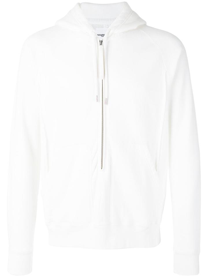 Takahiromiyashita The Soloist Wardrobe Long Zip Hoodie - White