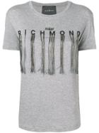 John Richmond Bead Logo T-shirt - Grey