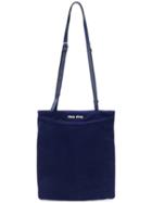 Miu Miu Logo Plaque Shoulder Bag - Blue