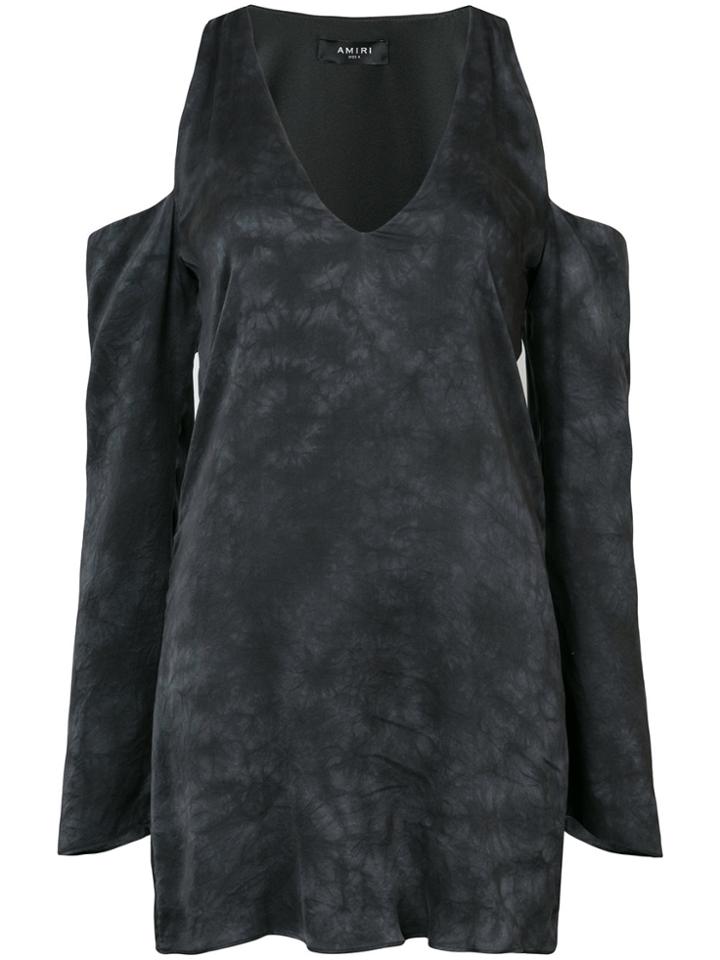 Amiri Tie Dye Cut Out Dress - Black