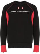 Neil Barrett Made In Zip Sleeve Detail Sweatshirt - Black